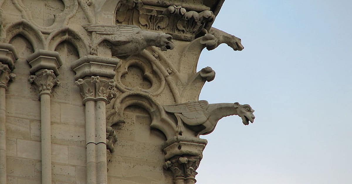 Gargoyles were a common feature in grad gothic architecture