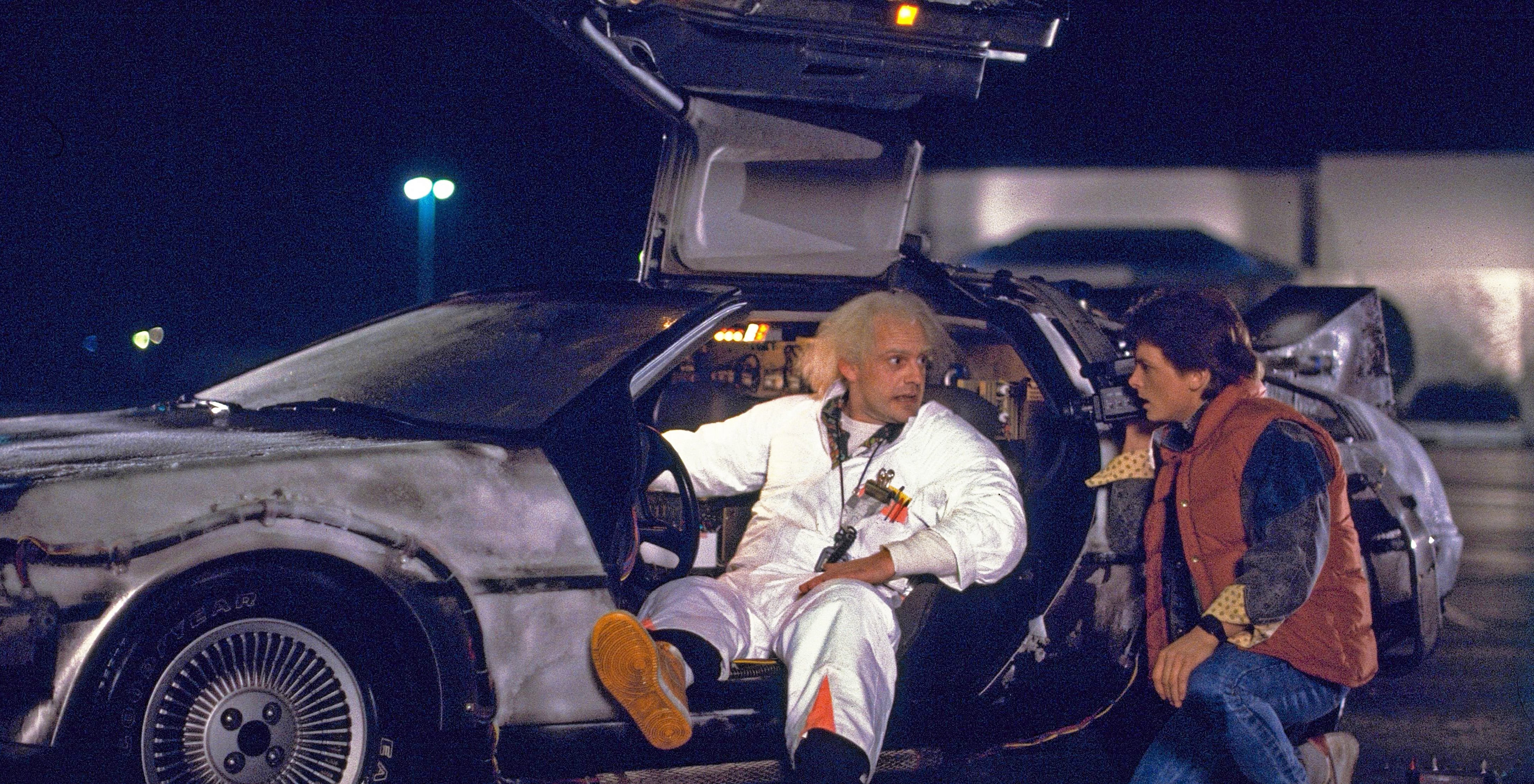 Back to the Future stars with a car.